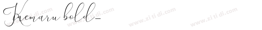 Kinemaru bold字体转换